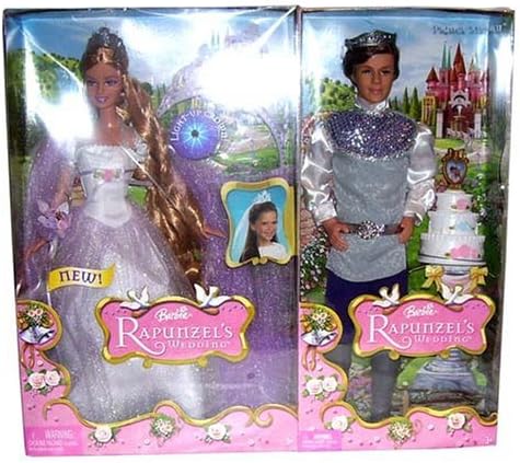 rapunzel barbie doll set