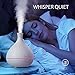 Essential Oil Diffuser, Anjou 500ml BPA Free Cool Mist Humidifier Aromatherapy Auto Shut-Off Diffuser, Adjustable Mist Mode, 7 Color LED Light for 12hrs of Continuous Quiet Diffuser Aroma, Whitethumb 2