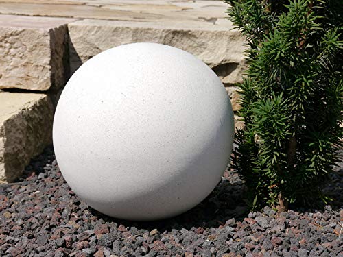 eastwest pflanzkübel Dekokugel aus Fiberglas in perlweiß - Größe (ØxH): Ø30x30 cm – Bild 3