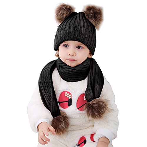 hat and scarf set baby girl