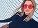 RTBOFY 10 Pairs Rimless Round Sunglasses, Thanksgiving Day Party Sunglasses Colored Glasses Transparent Round Super Retro Sunglasses