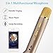 Microphone for Kids,Wireless Microphone Karaoke,Portable Bluetooth Microphone with Speaker,Karaoke Mic,Singing Machine for Phone iphone ipad Android Computer Smartphones (Gold)