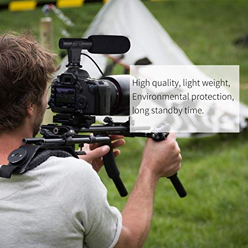 Artman Camera Video Microphone,Interview Video Mic Recording Voice Microphones for Gopro Hero 5/6/7,Canon,Nikon,Sony and More DSLR Camera/Camcorders (with 3.5mm Interface) - Thumbnail 6