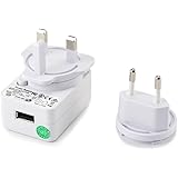 USB POWER ADAPTER 5v 1A - Switchable UK 3 Pin / EU 2pin Mains to USB FEMALE plug / travel adapter- for iPhones, iPods, MP3 players, Bluetooth speakers, Neet IR Hub, Neet Airstream Wifi Music receiver