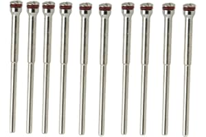 AirheadStorm Polishing Shank Mandrel for Rotary Tools, 2.35 mm (3/32") Metal Shaft, 45 mm Length, 10-Piece Set for Jewelry, B