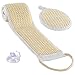 BERGMAN KELLY Exfoliating Sisal Back Scrubber and Pad (2 Pack) - Stronger Than Loofah
