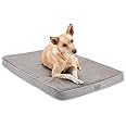 Diggs Snooz Memory Foam Dog Bed - Ideally Sized Revol Dog Crate Pad - Premium Orthopedic Pet Bed for Crate or Home - Grey, Intermediate
