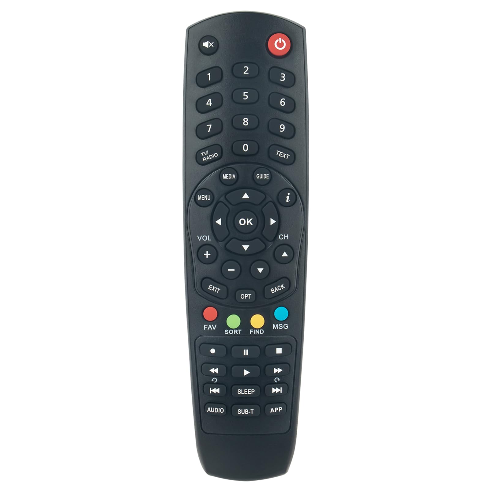 ALLIMITY Replace Remote Control fit for TELOK DIGILINE DIGI KAON NA1000HD NA1170HD NA1400HD NA1410HD NA1600HD TELMFY4303 KSF-SA700PIR KSC-660CX KCF-SA700PCO NA1600HD KCF-SA700PCO KSC-SA271IR