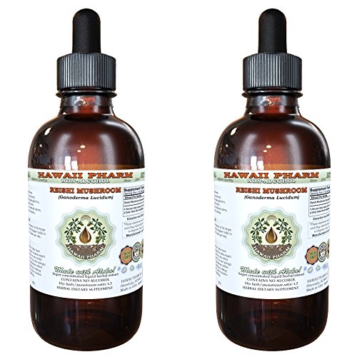 Reishi Alcohol-FREE Liquid Extract - Tonic of Emperors, Organic Reishi Mushroom (Ganoderma Lucidum) Dried Mushroom Glycerite 2x4 oz