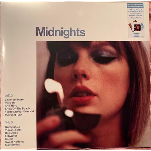 Amazon.com: Taylor Swift Midnights SET OF ALL 4 Limited Edition