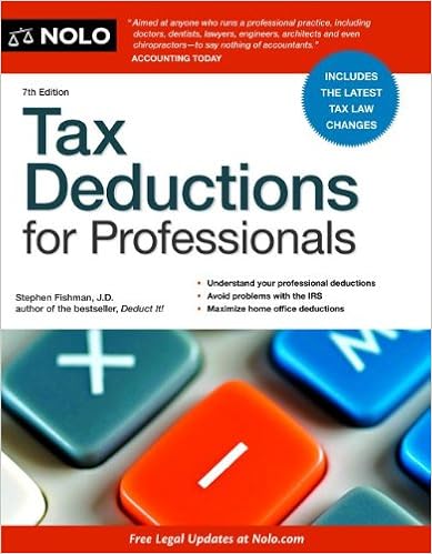 Tax Deductions For Professionals: Fishman J.d., Stephen: 9781413316421:  Amazon.com: Books