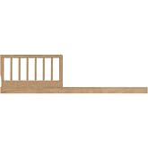 Soho Baby Everlee Island Crib to Toddler Bed Guard Rail Conversion Kit, Honey Wood