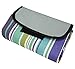 Attmu Beach Picnic Outdoor Blanket Mat, Water-Resistant Outdoor Mat, All-Purpose Mat, Perfect for Picnic, Beach, Traveling, Camping, Hiking - 78 in x 59 in - Blue Stripe