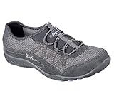 Skechers Women's Relaxed Fit Breathe Easy Road Tripper Sneaker,Charcoal,US 9.5 M