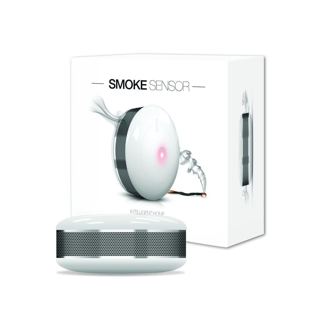 Fibaro compatible with Smartphone FGSD-002 smoke detector, White