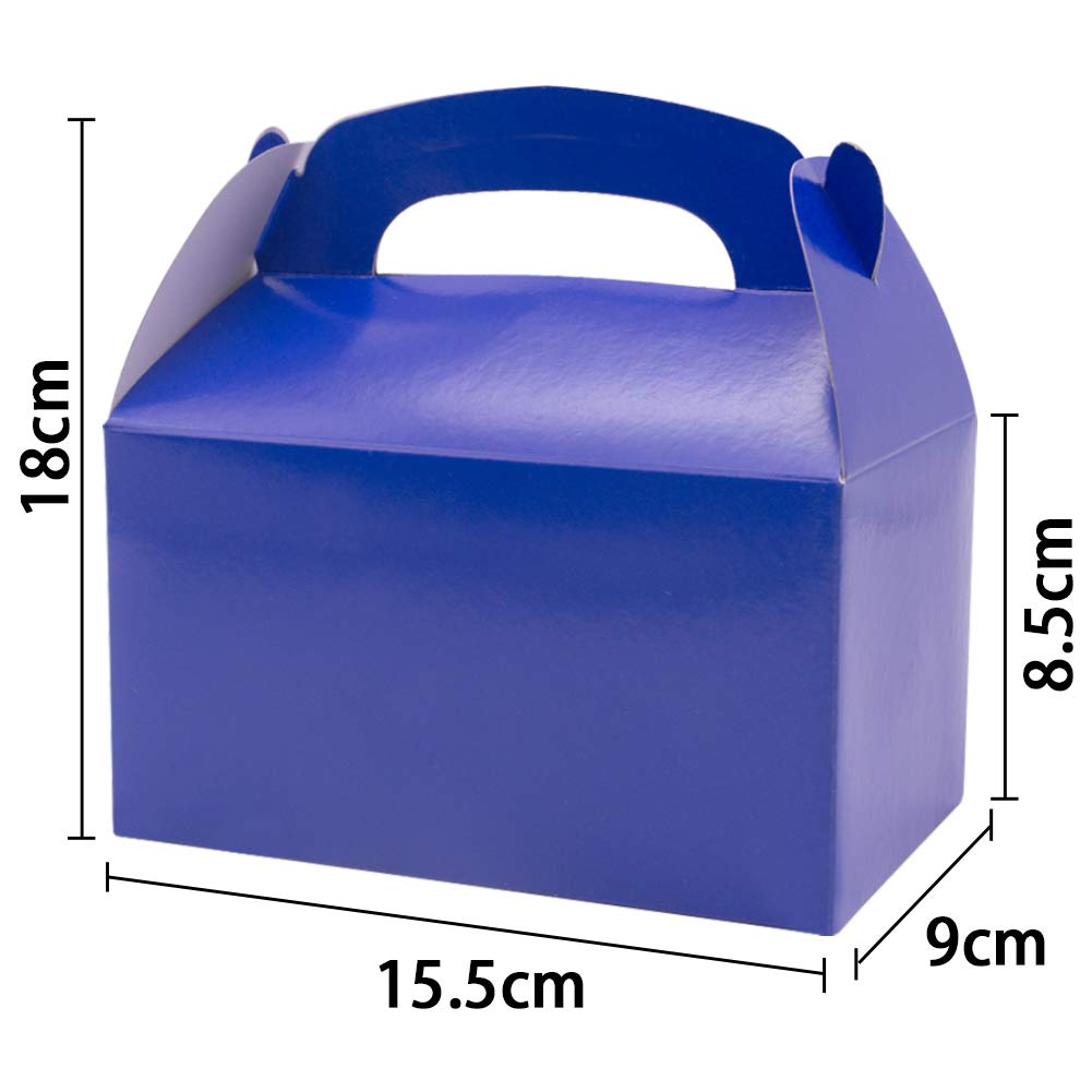 VGOODALL Kuchenkartons, 35 Stück, 7 Regenbogenfarbe Kuchenboxen für Kuchenstücke und Deko Geschenkboxen, 15.5cm x 9cm x 8.5cm