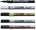 Sakura Pen Touch fine point paint permanent markers, 1.0mm, 5 metallic colors pack with pen case