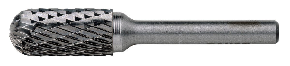 Bahco C1625C08 Rotary Burr with Cylindrical Round Nose Coarse, 0 V, Silver, 16/65 mm