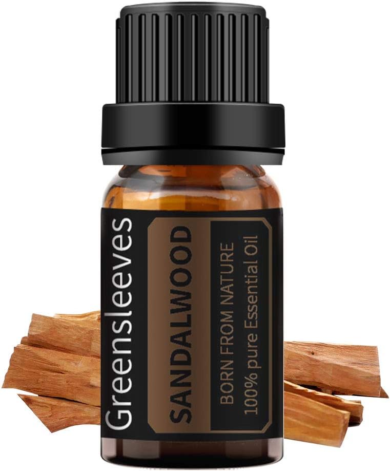 GREENSLEEVES サンダルウッド エッセンシャルオイル 100％ ピュア精油 ナチュラル ディフューザー用 マッサージ用 アロマ テラピー 10ml
