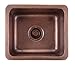 Sinkology Escher Undermount Handmade Pure Solid Copper Sink 17 in. Bar & Prep Copper Sink in Antique Copper