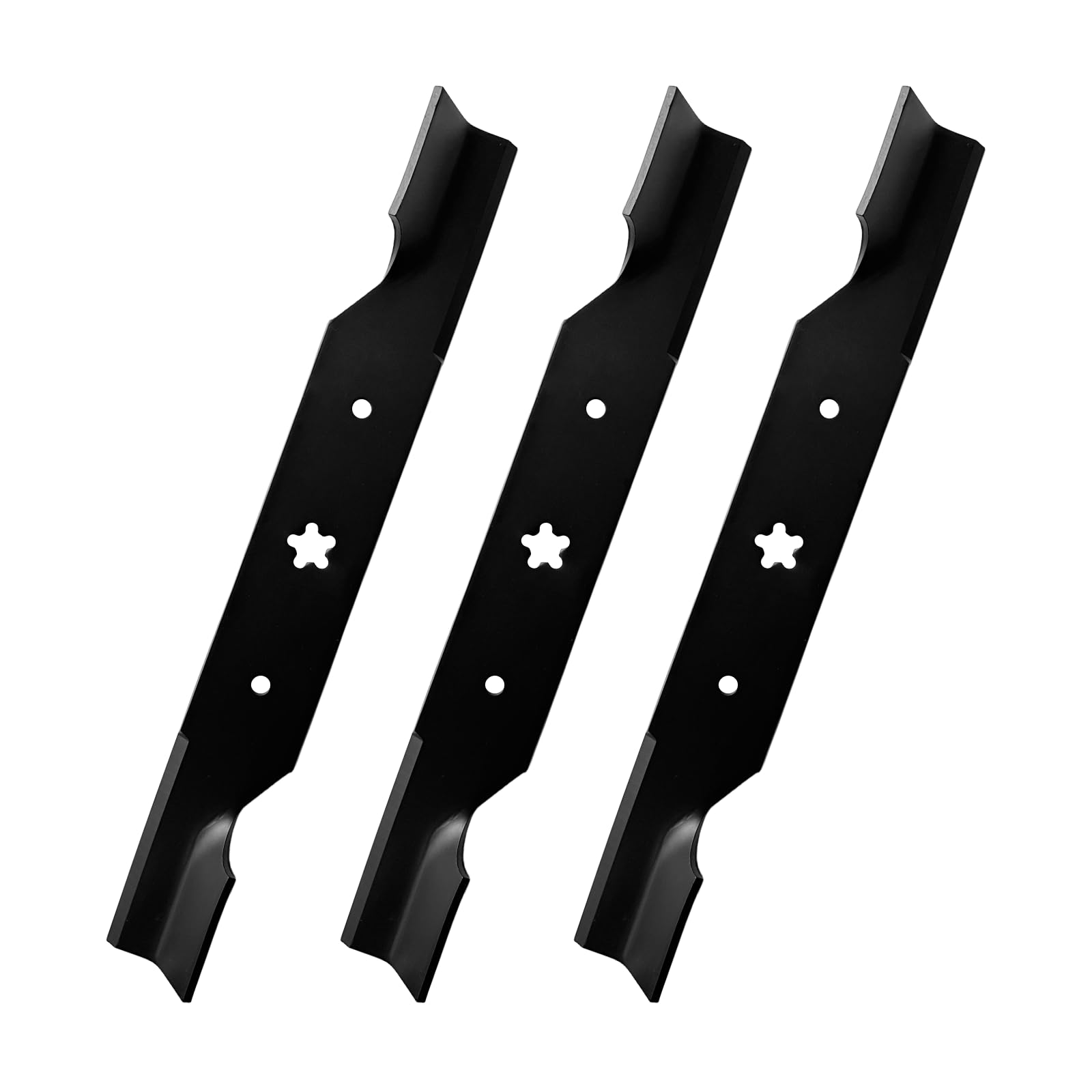 Photo 1 of ZZity 187256 187254 High Lift Mower Blades, Replaces 532187254 574292401 532187256, Compatible with Husqvarna A YP Craftsman Poul an 54 inch Deck, 3 Pack