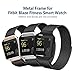 Simpeak Frame Compatible with Fitbit Blaze, Pack of 3,Stainless Steel Metal Frame Replacement for Fitbit Blaze, Black, Silver, Rose Gold
