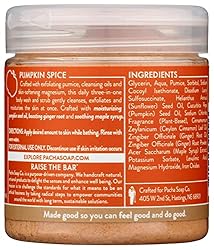 PACHA SOAP Pumpkin Spice Whipped Soap & Scrub, 8 OZ