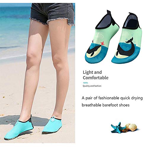 Water Socks Swim Socks for Womens Mens Kids Quick-Dry Aqua Water Shoes Barefoot for Beach Pool Surf Yoga Exercise - Thumbnail 6