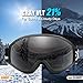 Odoland 2 Pack Ski Goggles for Adult and Youth, Anti-Fog and UV Protection Snow Goggles Compatible for Ski Helmet