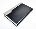 Business Name Card Holder PU Leather Magnetic Case Style K - Black