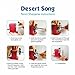 Desert Song Manual Pencil Sharpener Hand-Cranked , Red, Quiet for Office, Home and School (Red.)