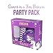 UNICORN BIRTHDAY PARTY SUPPLIES by The Party Emporium - Pink + Purple Themed Tableware ECO FRIENDLY Paper Plates - Cups - Napkins - Wooden Cutlery - Paper Straws - Serves 16 Guests - FREE BONUS Fun Unicorn Name Game