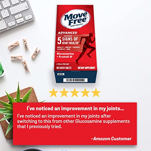 Move Free Advanced Glucosamine Chondroitin + Calcium Fructoborate Joint