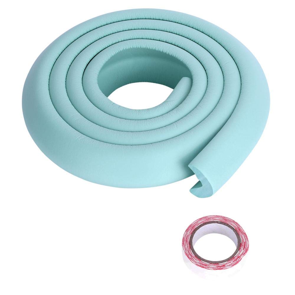 Fdit Bumper Protector Rubber for Children Plastic Corner Protectors for Corners and Edges Children Premium (Green)