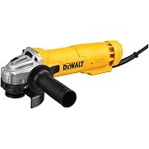 DEWALT Angle Grinder Tool, 4-1/2-Inch, 11-Amp, 11,000 RPM, With Sliding Switch and Dust Ejection System, Corded (DWE4214)