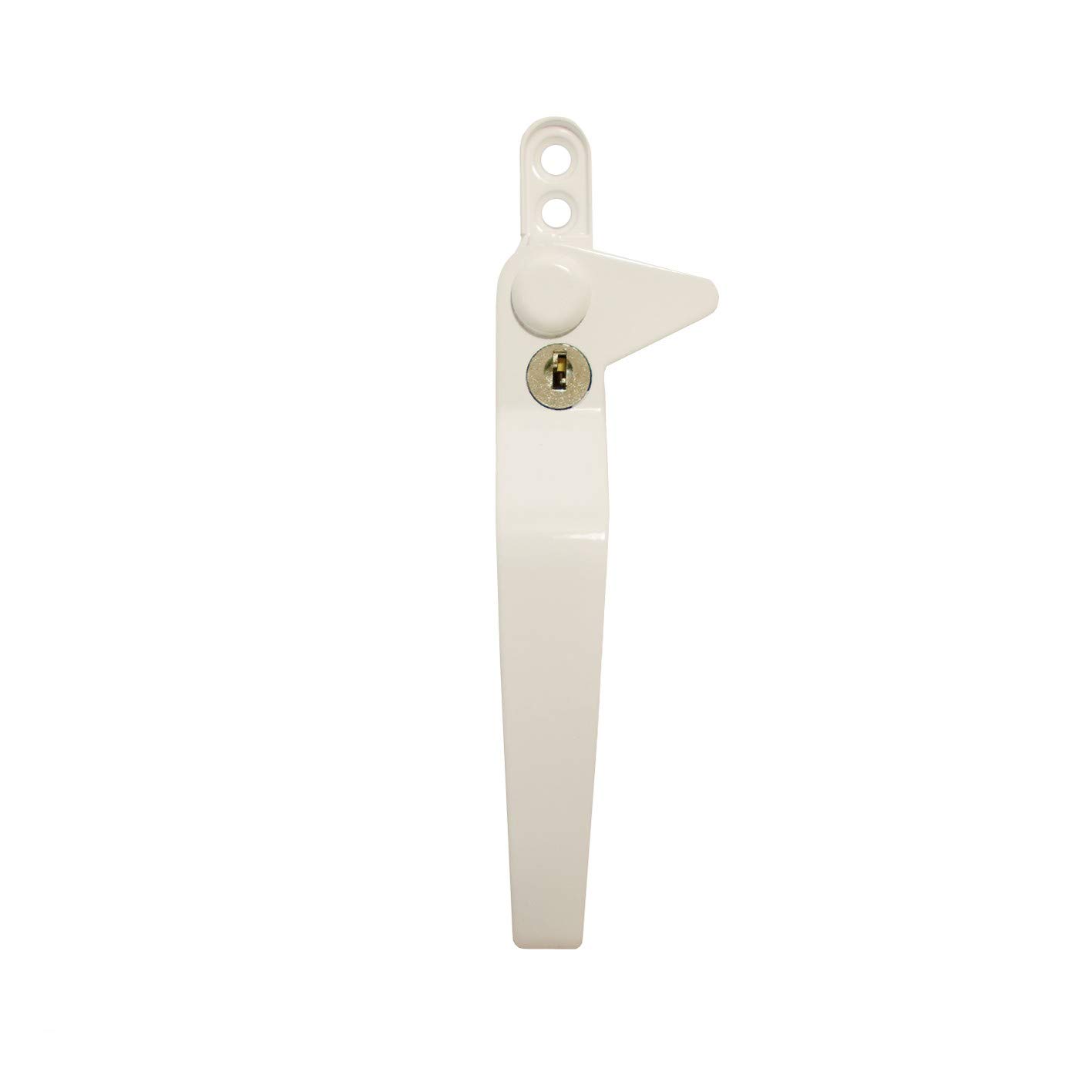 WindowParts WP Original Flexi Cockspur Left Hand Window Handle - Universal Adjustable Stack Height 9mm, 17mm, 22mm (White)