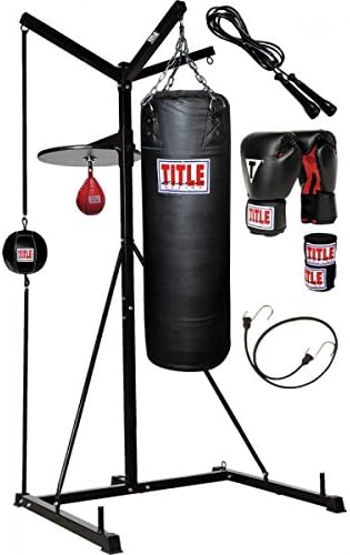 TITLE 4-Score Punching Bag Stand With Bags
