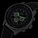 GuTe Classic Mens Pro Automatic Mechanical Wristwatch Black Dial Day&Date Luminous Hands