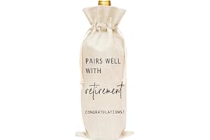 Retirement Wine Bag Gifts for Men Women Friends Retirement Gift Bag for Boss Coworker Colleague Leaving Gift for Co Worker Wi