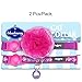 Blueberry Pet Pack of 2 Cat Collars, The Floral Power Stunning Plum Adjustable Breakaway Cat Collar with Bell & Detachable Flower, Neck 9