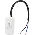 PATIKIL CBB60 4uf Running Capacitor,1Pcs AC 450V 2 Wires 50/60Hz Cylinder 54x30mm for Water Pumps, Washing Machines Motor Start