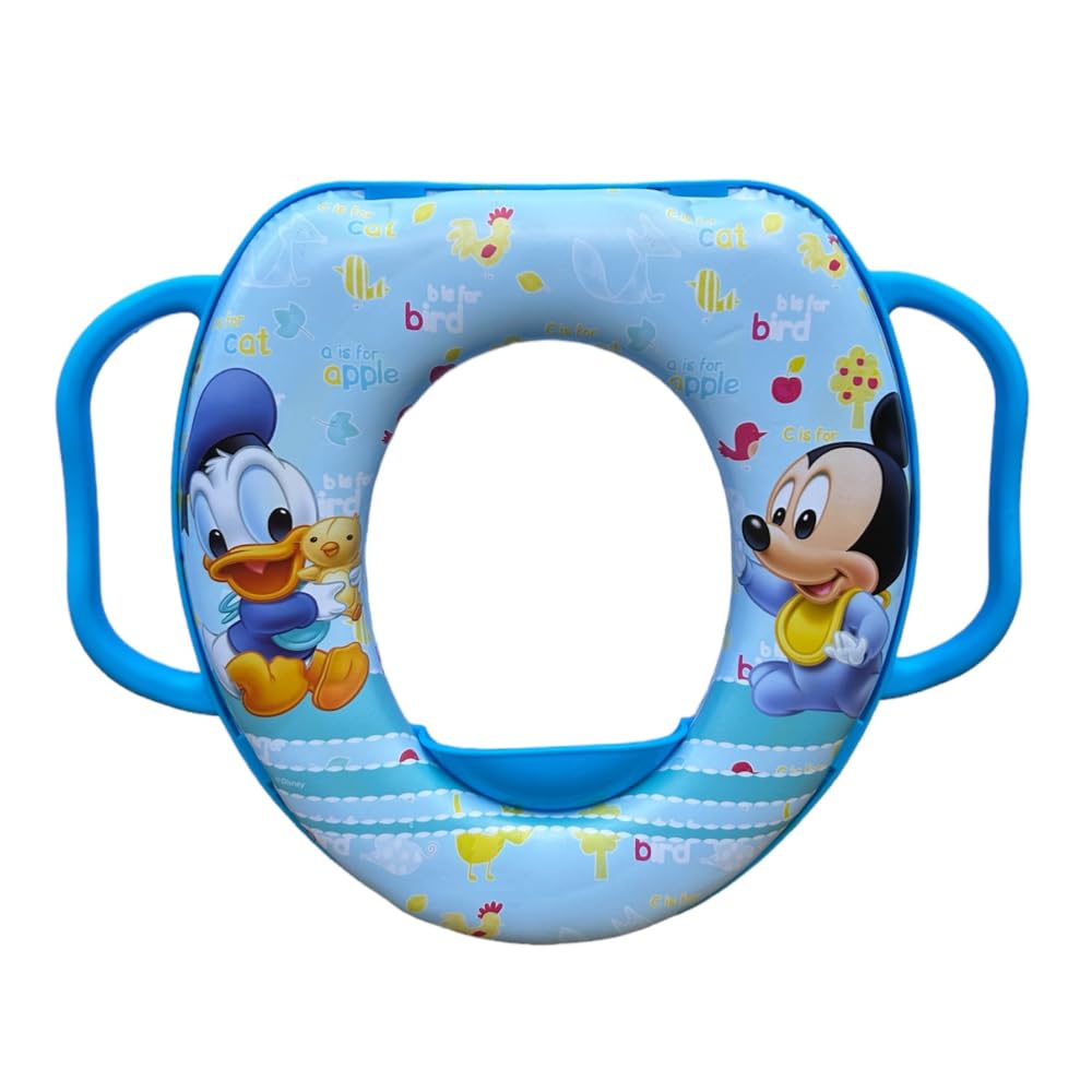 Disney Mickey and Donald Baby Children's Toilet Seat Universal Adaptor with Handles