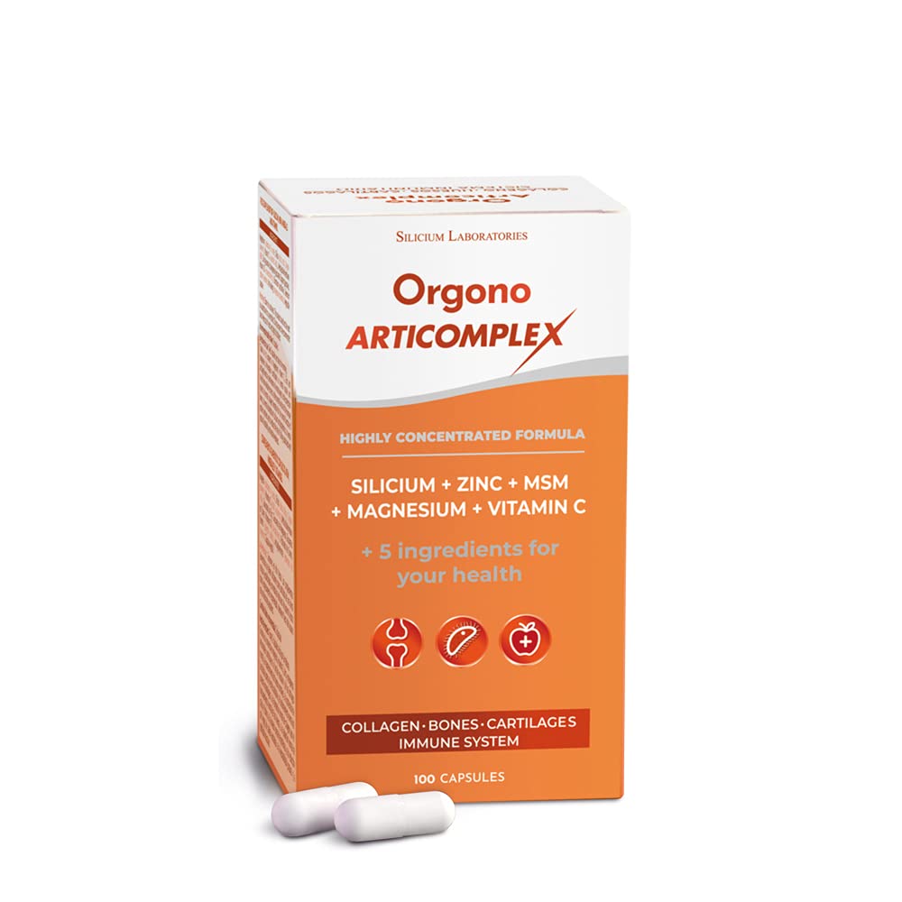 Articomplex. Silica with Vitamins and Minerals that compensate for the Loss of Essential Minerals Strengthens Joints, Bones, and Cartilage and boosts the Immune System. 100 Capsules.