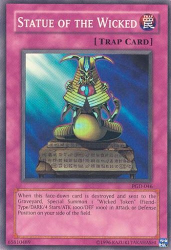 Yu-Gi-Oh! - Statue of the Wicked (PGD-046) - Pharaonic Guardian - 1st Edition - Super Rare