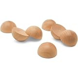 300 Pcs Unfinished Wood Split Balls – Half Round Wooden Beads For Crafts & DIY - View #4