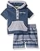 Calvin Klein Baby Boys' Boys 2 Pieces Hooded Short Set -kangaro Pockets