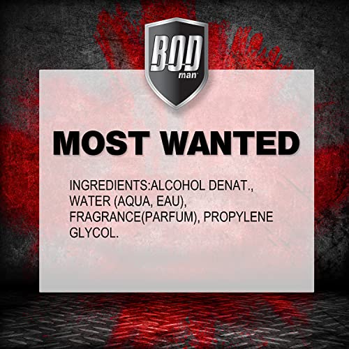 BOD Man Most Wanted Fragrance Body Spray for Men, 8 Ounce Pricepulse