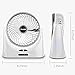 USB Powered Desk Fan, Battery Operated Fan, 9 Inch Camping Fans Rechargeable, Quiet Portable Fan with Enhanced Airflow, 2 Speeds, Personal Cooling Fan for Home Office Table