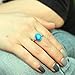 Mojo Hand Polished Antique Sterling Silver Plating Oval Stone Color Change Mood Ring MJ-RS050 (9)