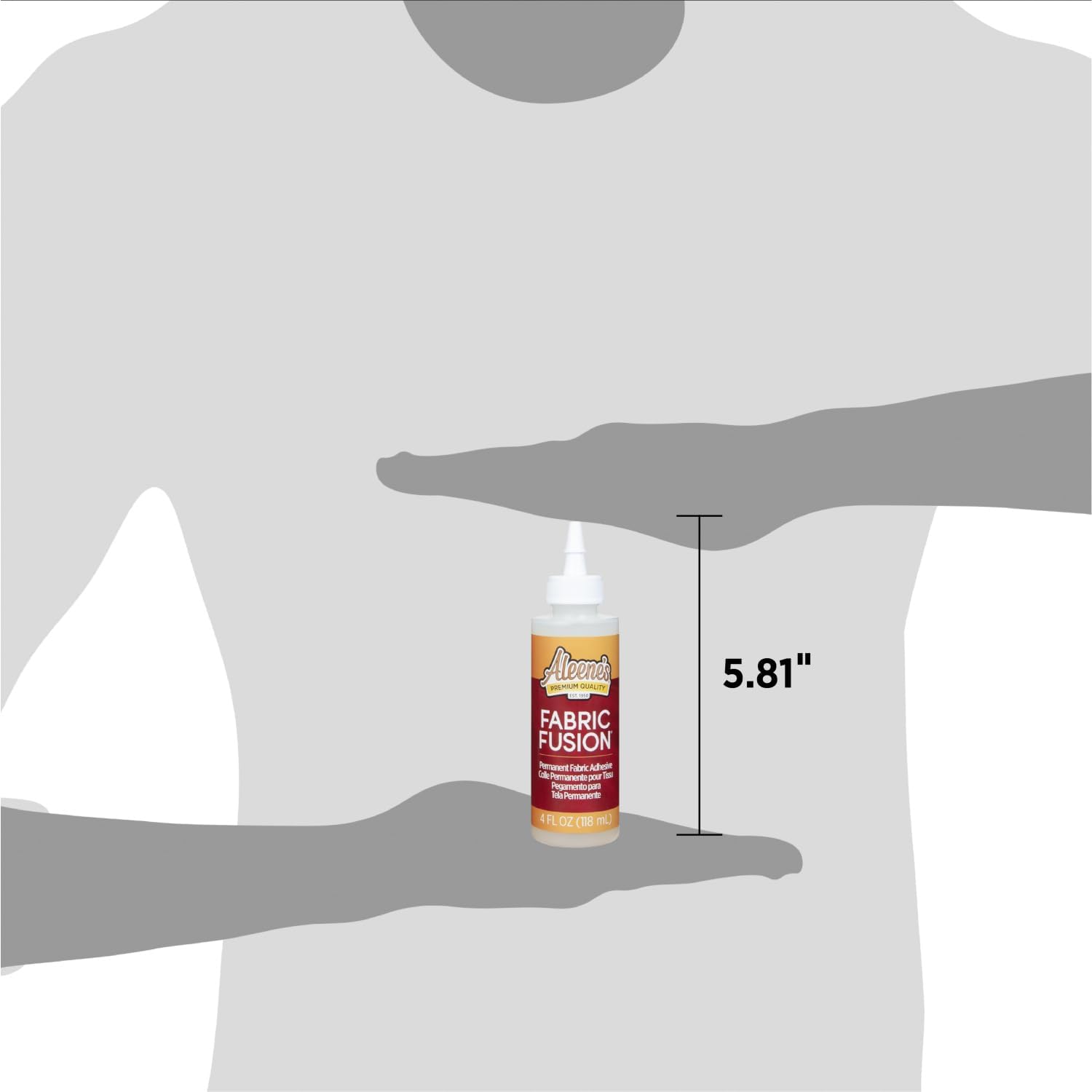 Aleene's Fabric Fusion Glue 4 oz, Nontoxic, Permanent and Washable Adhesive, Dries Flexible, Strong Bond on All Fabrics, Patches, Clothing, Denim, Polyester, Cotton, Felt, Flannel Materials